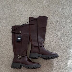 GBG Los Angeles Women's Dark Brown Over the Knee Boots